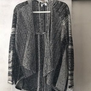 Black and white patterned sweater